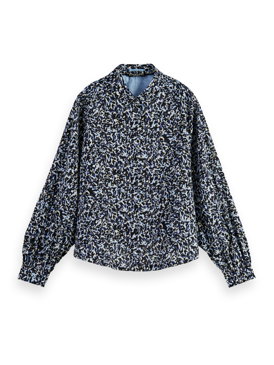 Scotch & Soda Allover print balloon sleeve shirt. - Brave