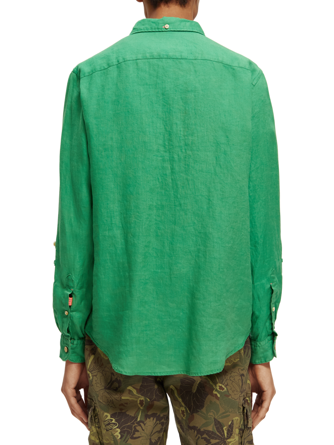 Scotch & Soda SHIRT WITH SLEEVE ROLL-UP - Camisa - White/blanco