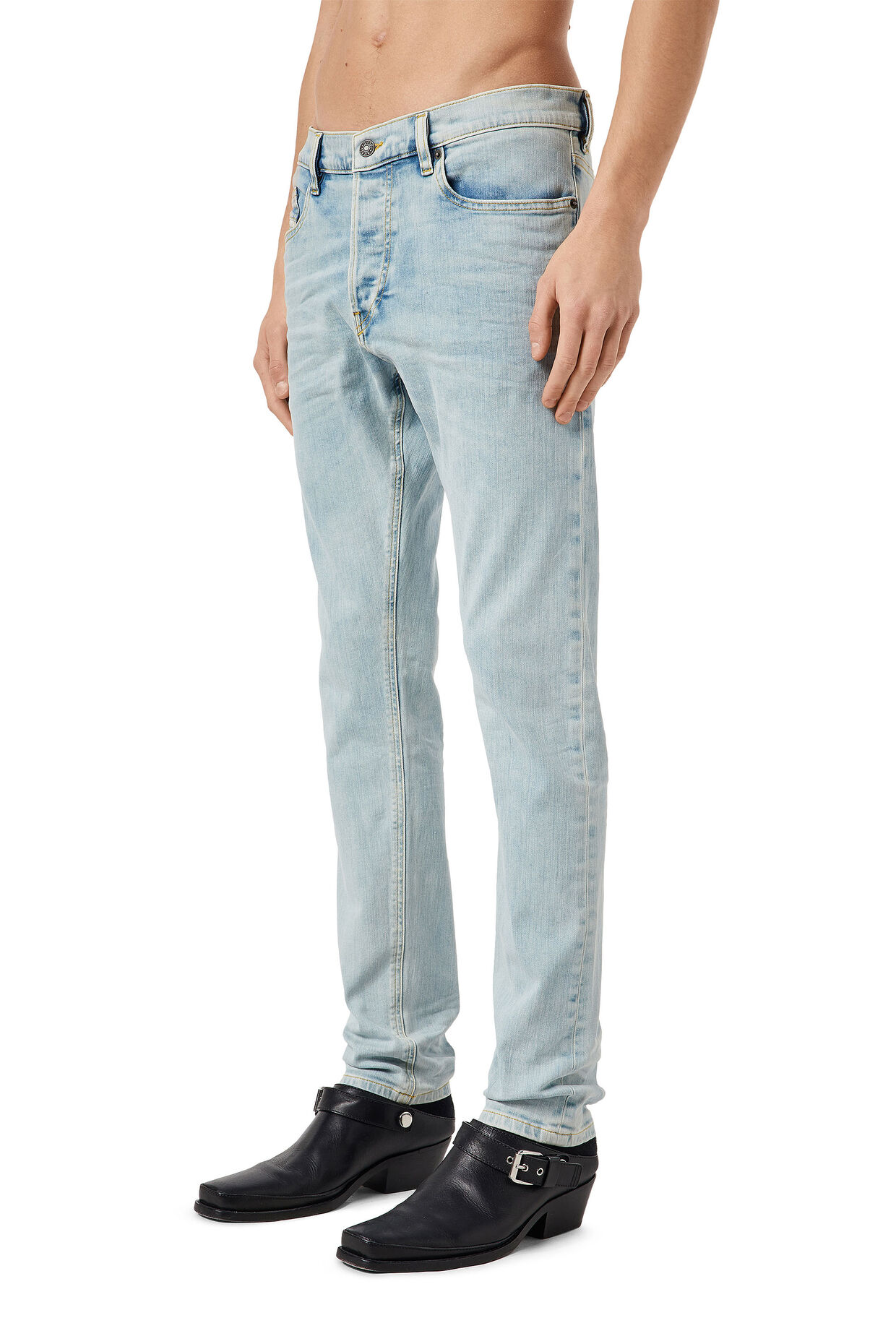 Diesel D-LUSTER Blue Wash Jean - Image 4