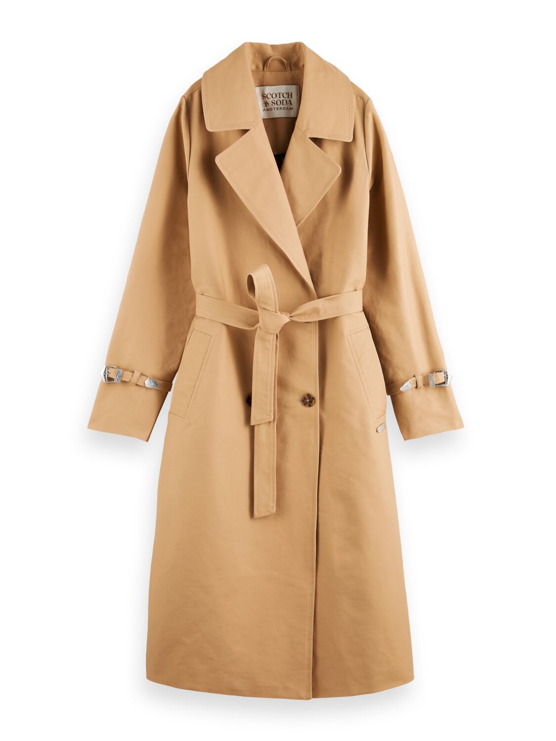 Trenchcoat with western buckle detailing - Brave