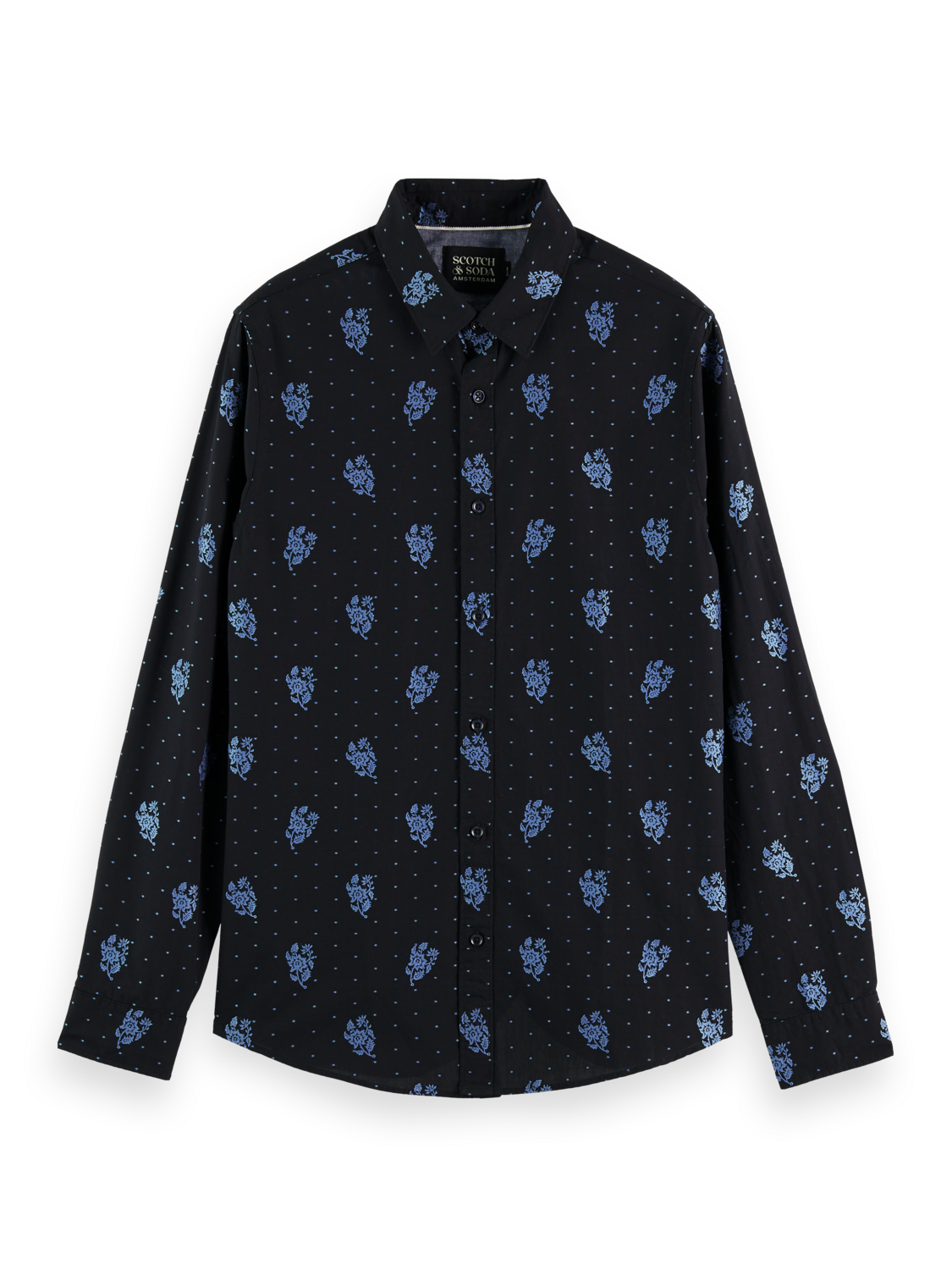 Scotch & Soda Fil coupe long-sleeved slim fit shirt