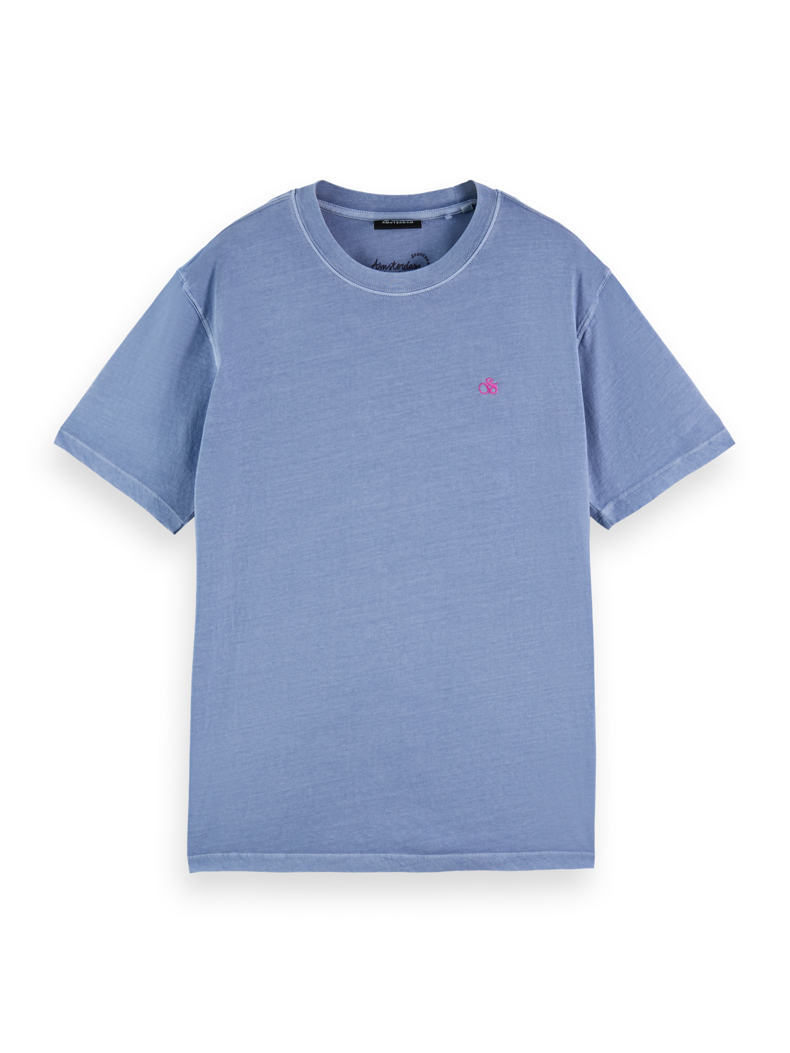 Garment-dyed logo crewneck T-shirt - Brave
