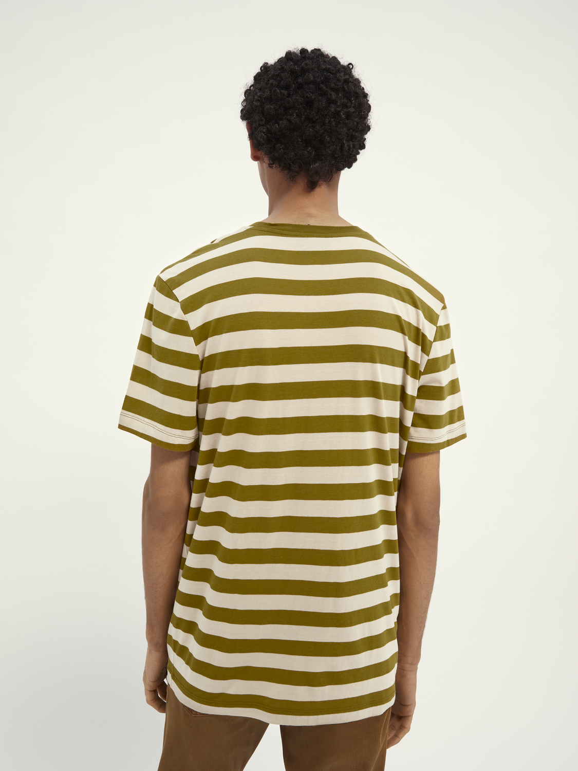 Scotch & Soda Classic striped cotton-jersey crewneck tee - Image 4