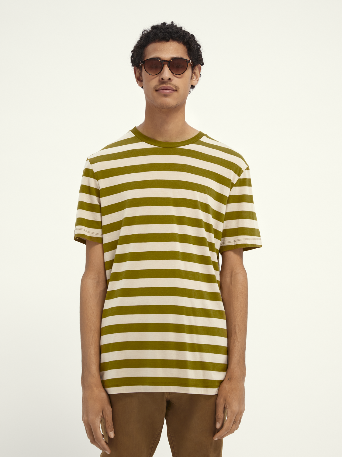 Scotch & Soda Classic striped cotton-jersey crewneck tee - Image 3
