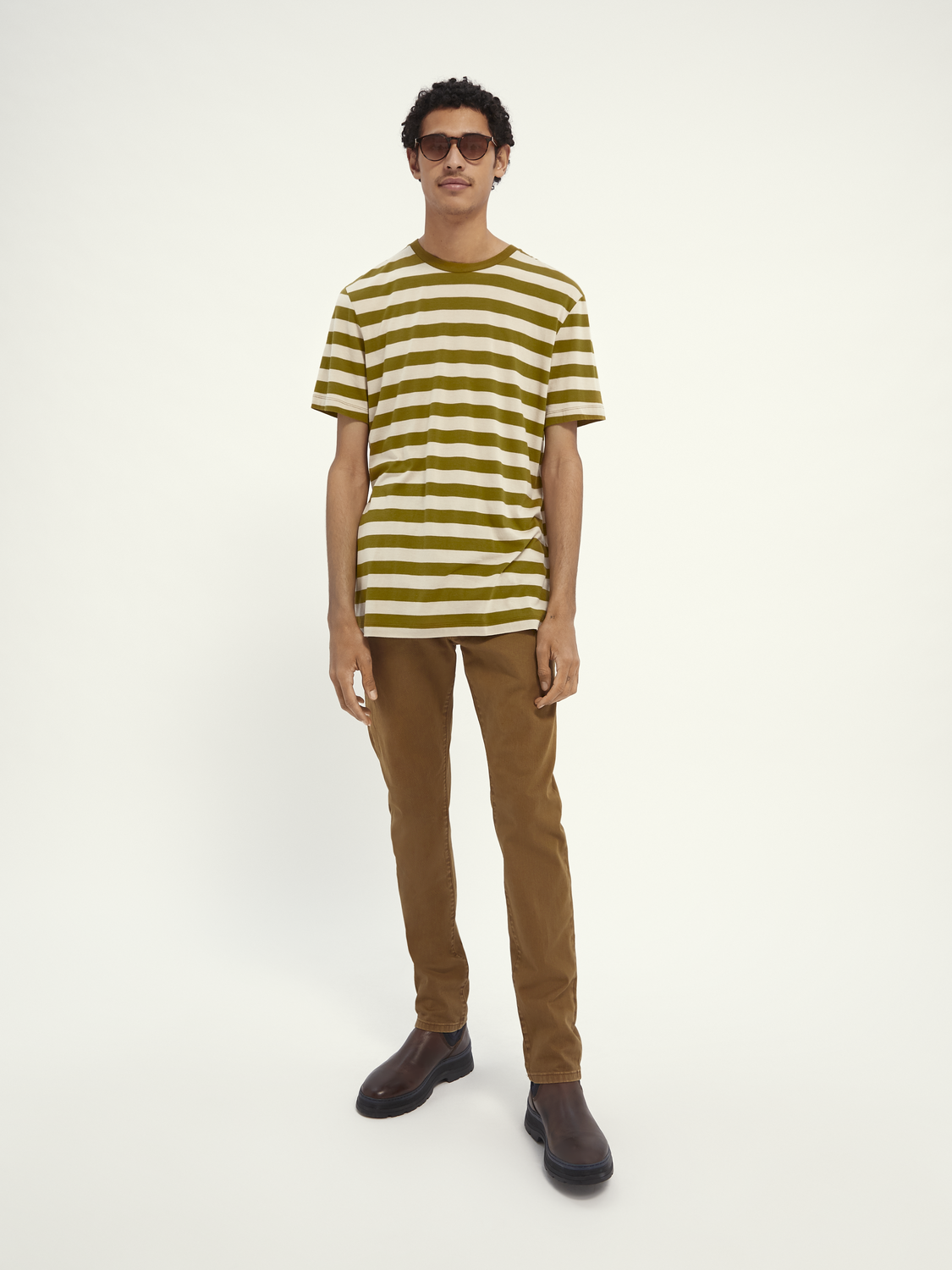 Scotch & Soda Classic striped cotton-jersey crewneck tee - Image 2