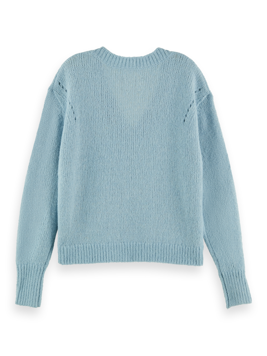 Maison Fuzzy knit V-Neck Pullover - Brave