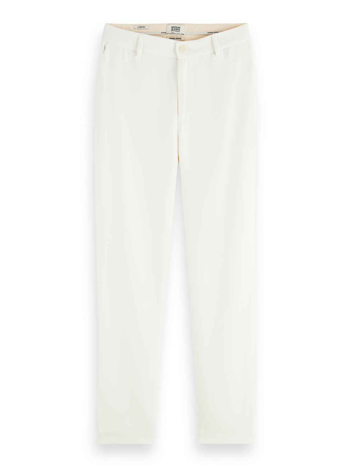Scotch & Soda Lowry tailored slim fit structured creams pants - Brave