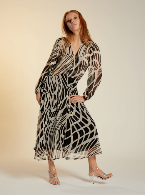 D'Elle ABITO - Black & white Dress