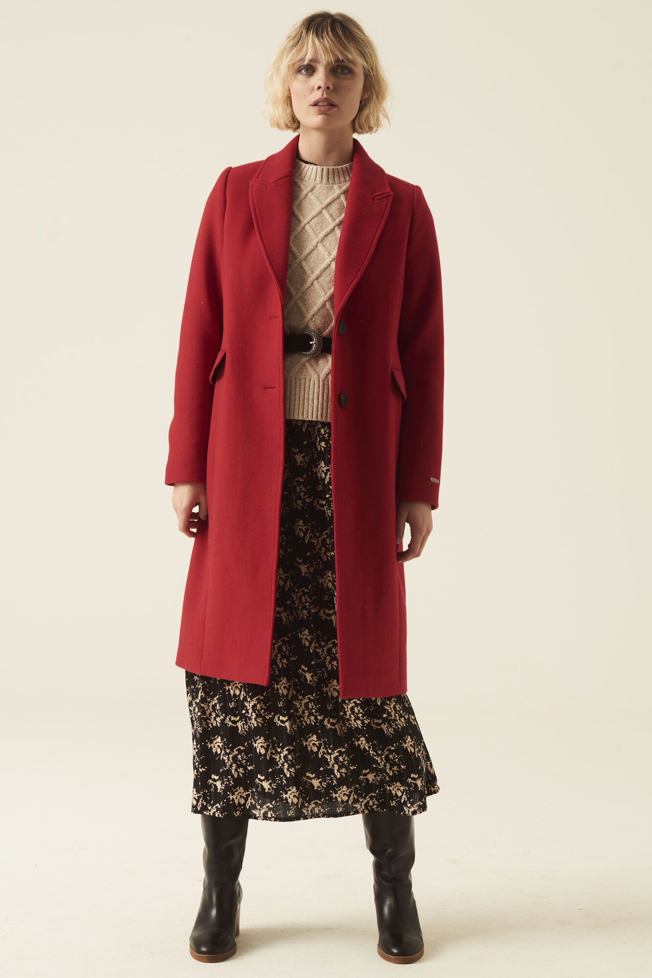 Garcia GJ200906_ladies outdoor jacket-cadmium red