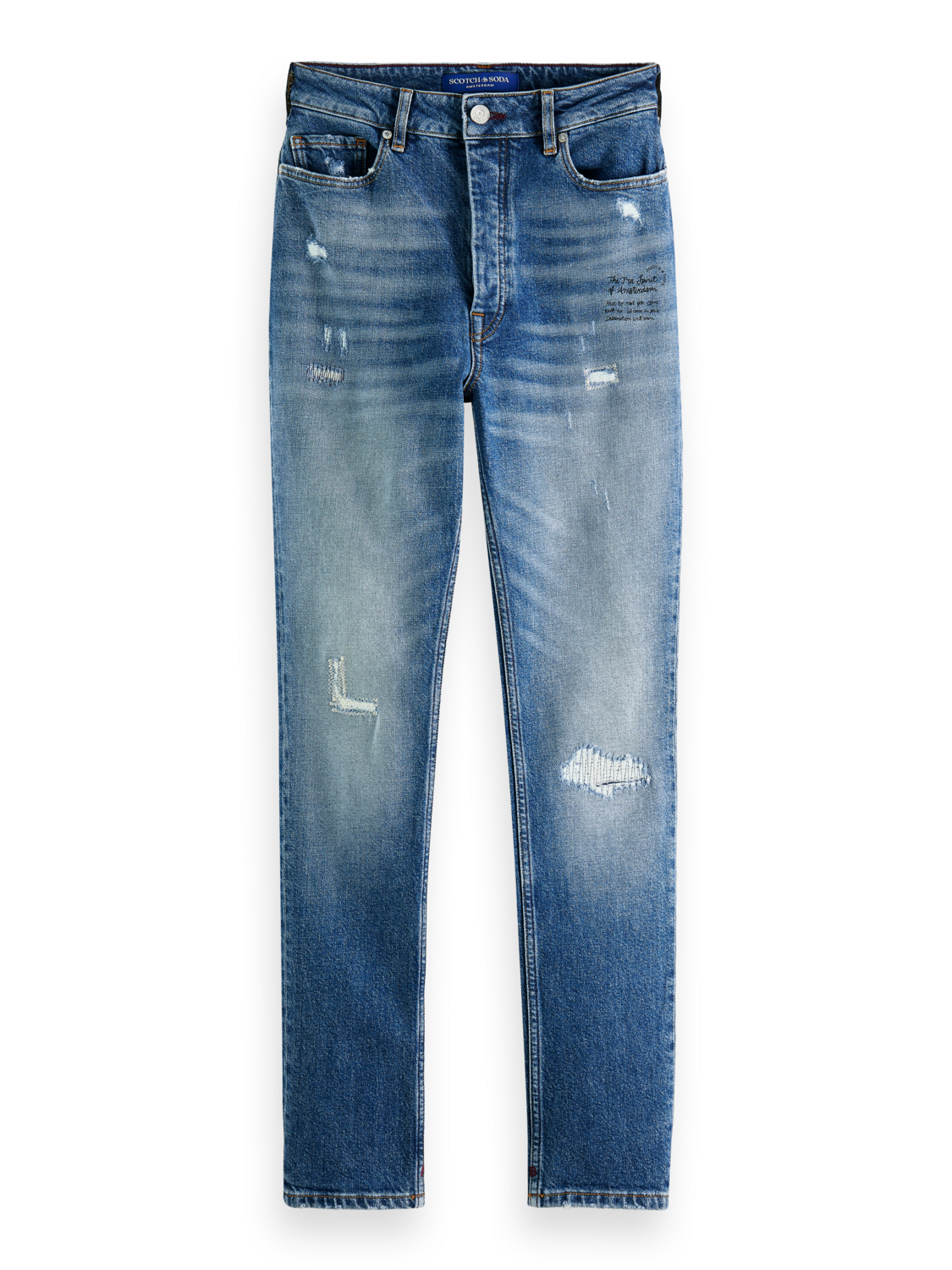 Scotch & Soda The Line high rise skinny in organic cotton
