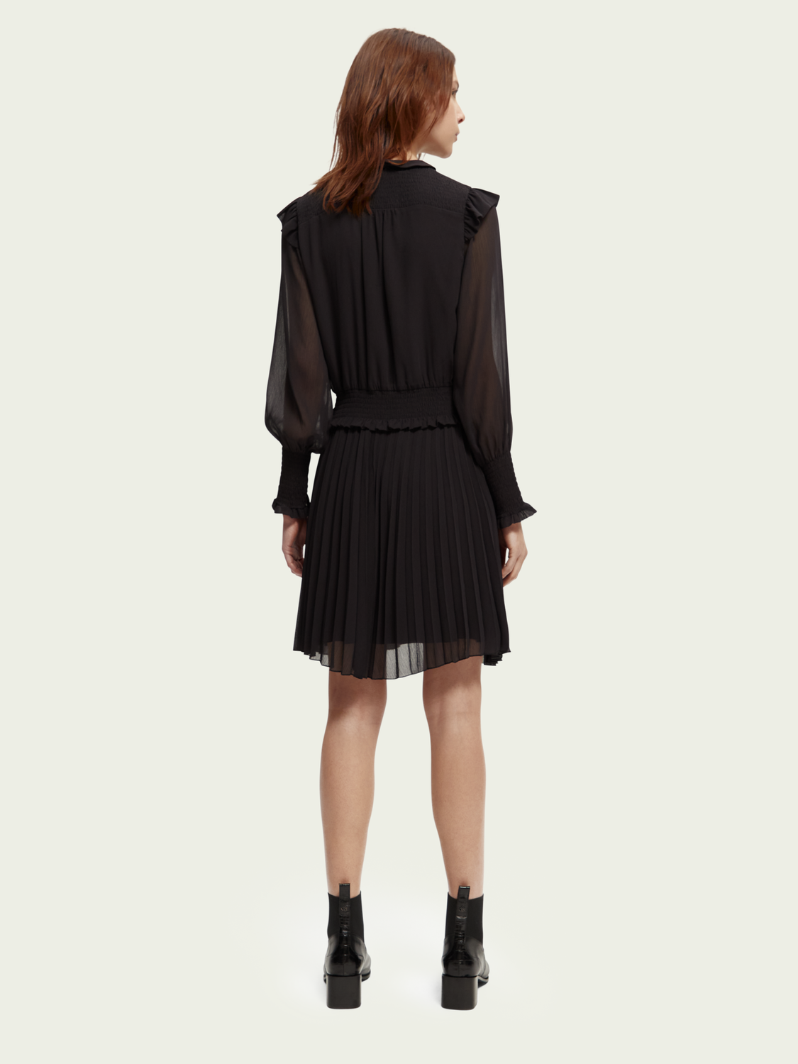 Scotch & Soda Smocked mini dress - Image 3