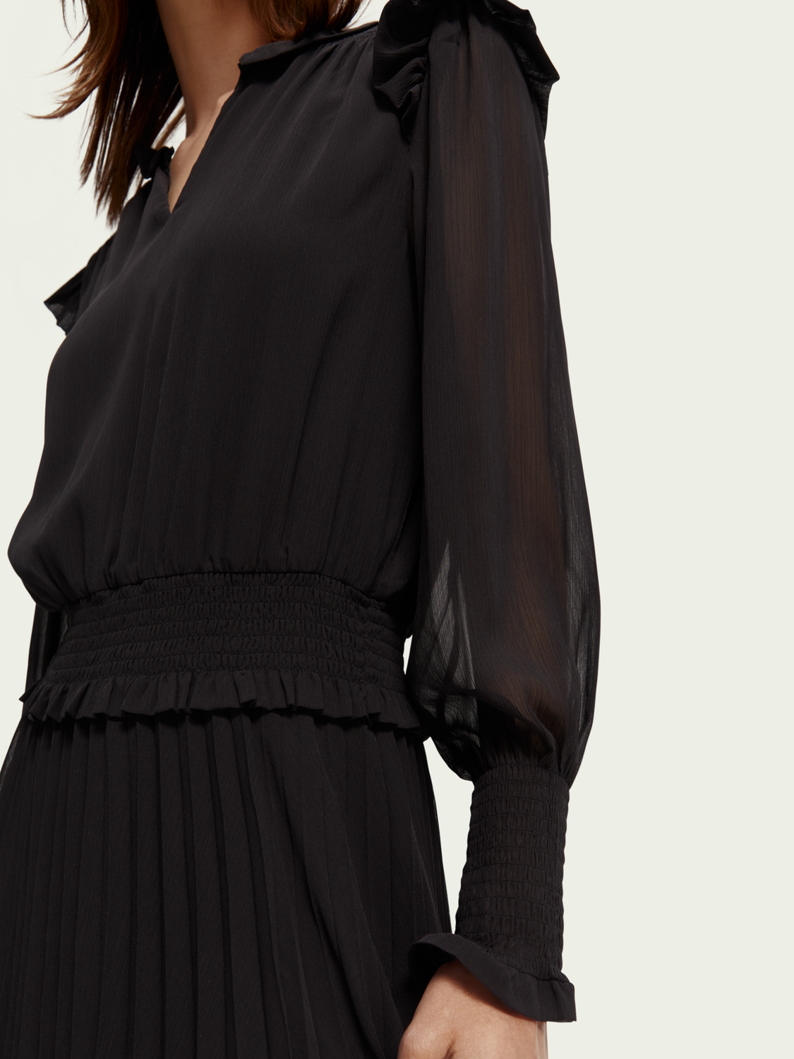 Scotch & Soda Smocked mini dress - Image 5