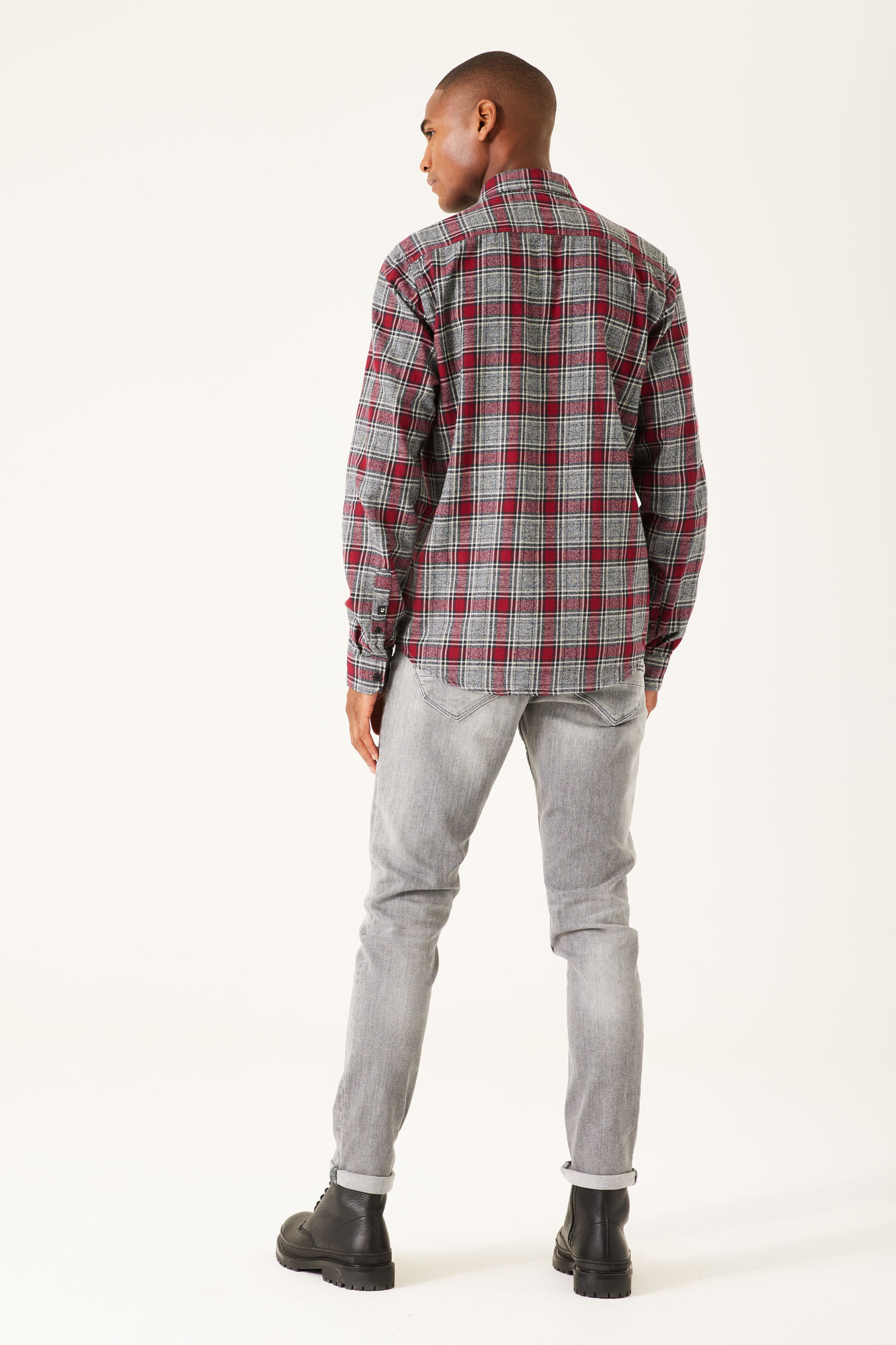 Garcia W21280_men`s shirt ls-raspberry - Image 3