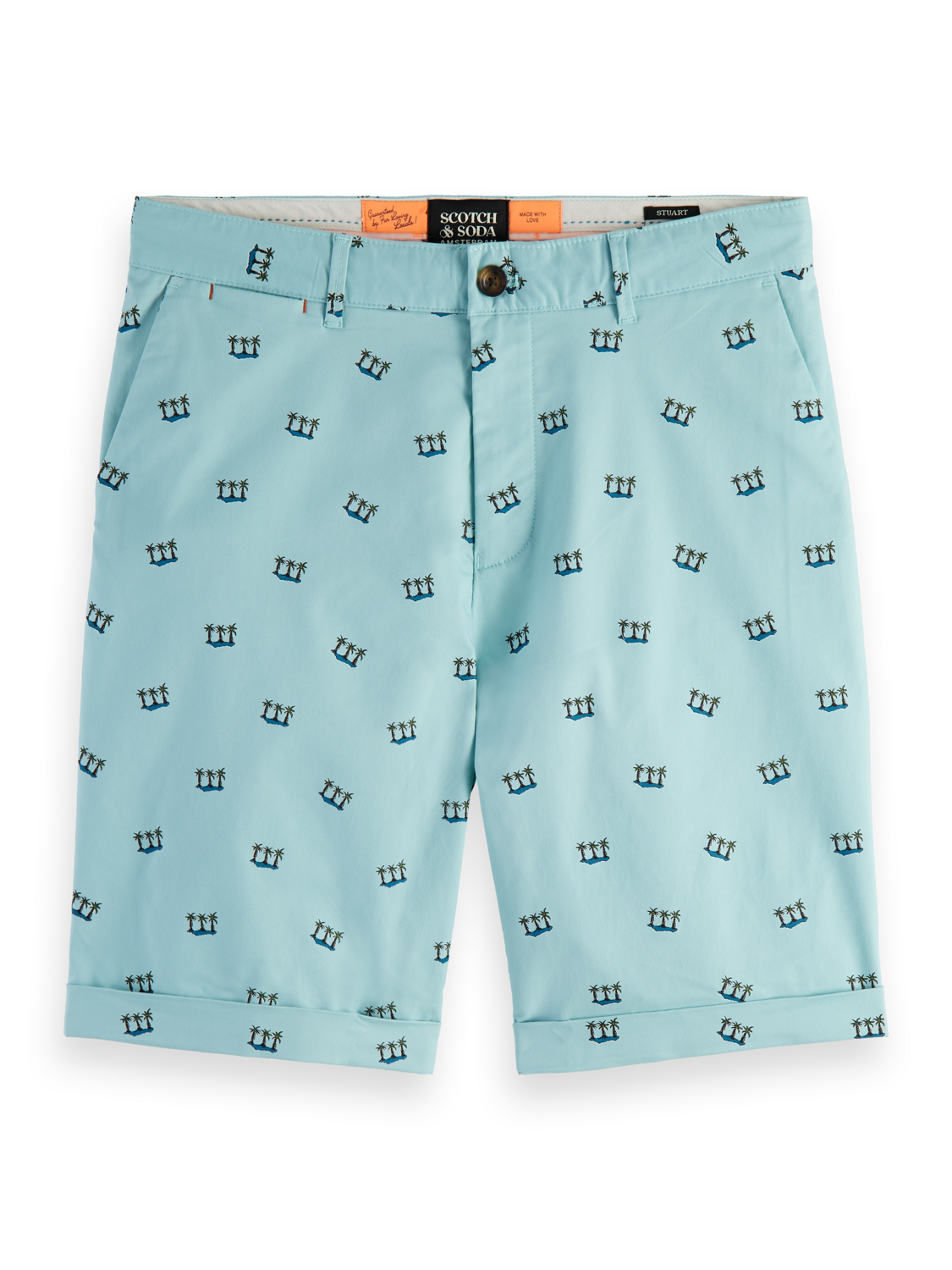 Scotch & Soda Stuart printed pima cotton shorts
