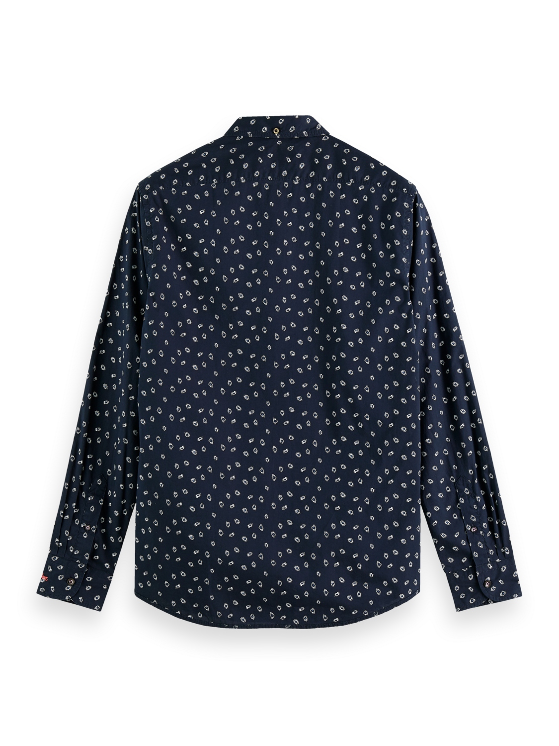 Scotch & Soda Slim-fit printed poplin Navy Blue shirt - Image 2
