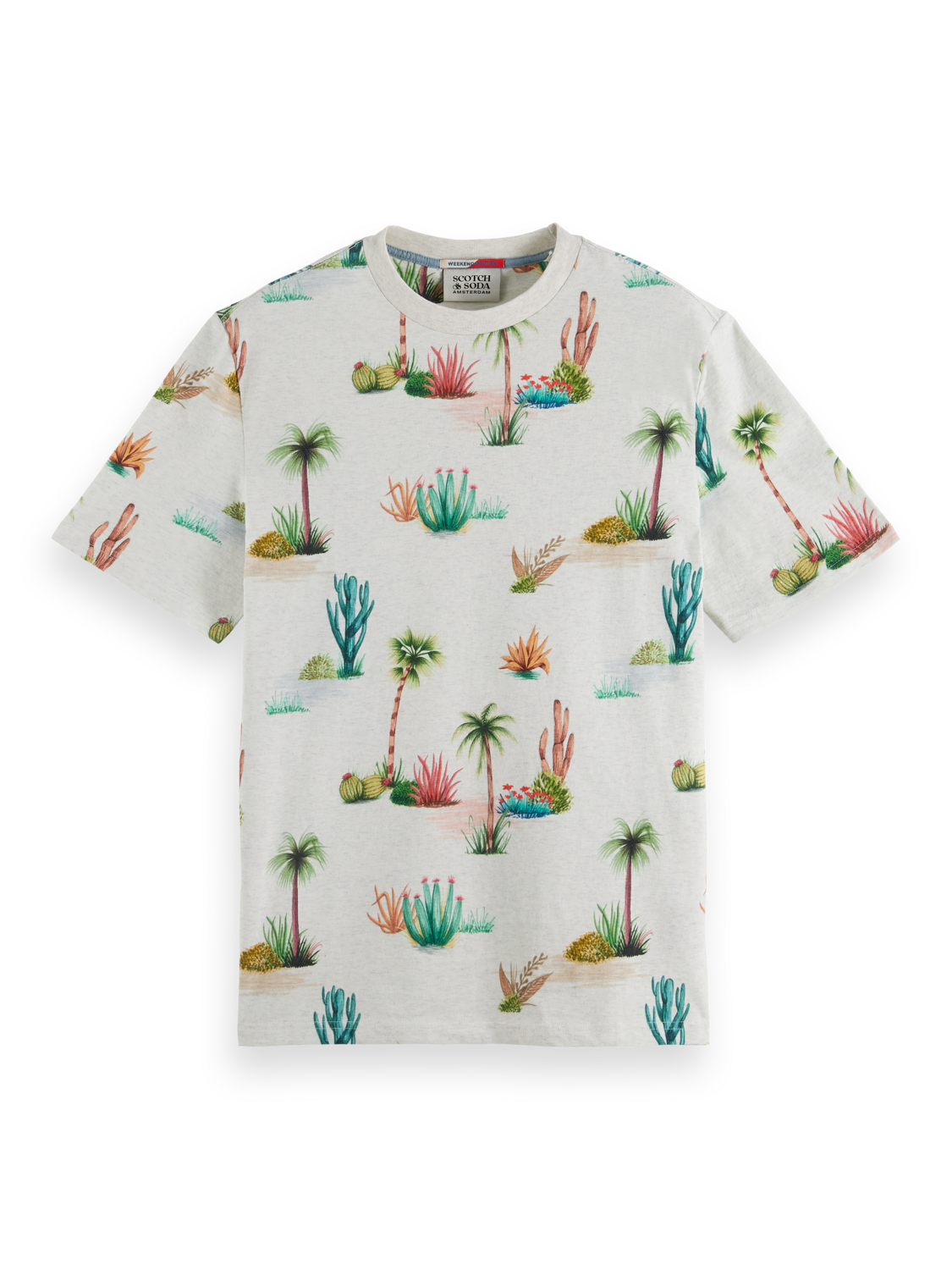 Scotch & Soda Printed regular fit T-shirt in Organic Cotton - Image 5