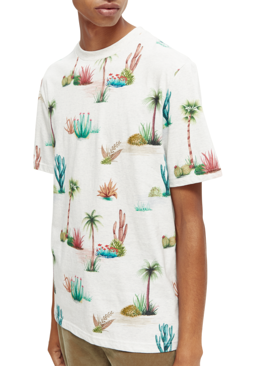 Scotch & Soda Printed regular fit T-shirt in Organic Cotton - Image 2