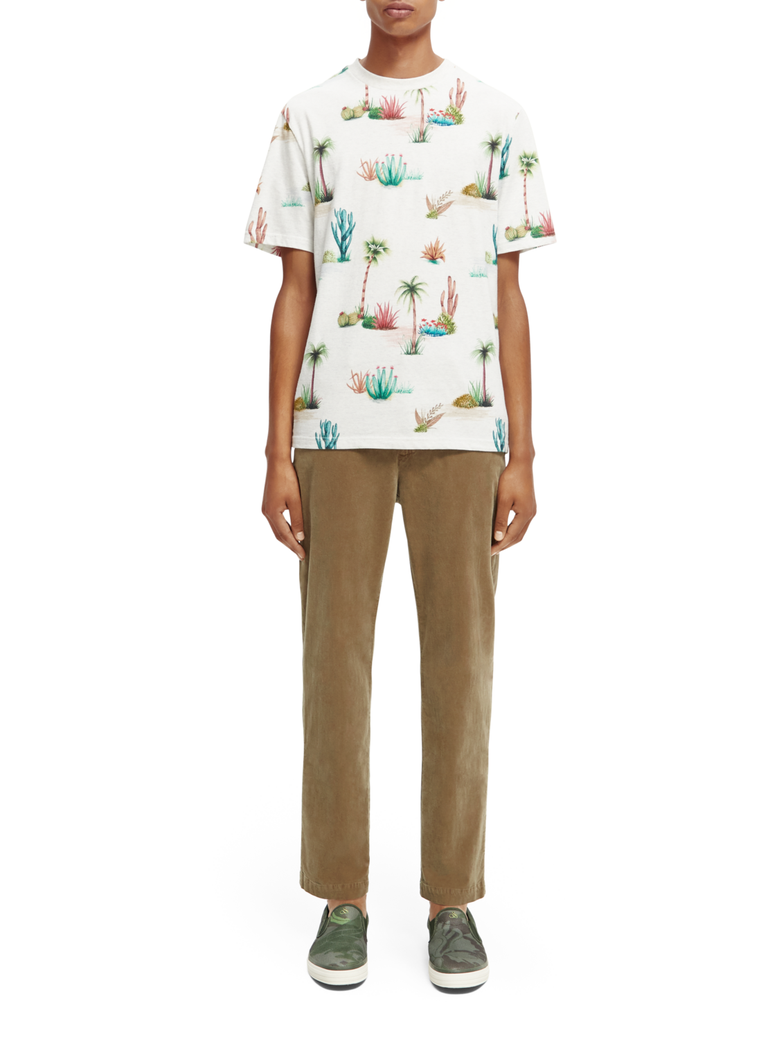 Scotch & Soda Printed regular fit T-shirt in Organic Cotton - Image 4