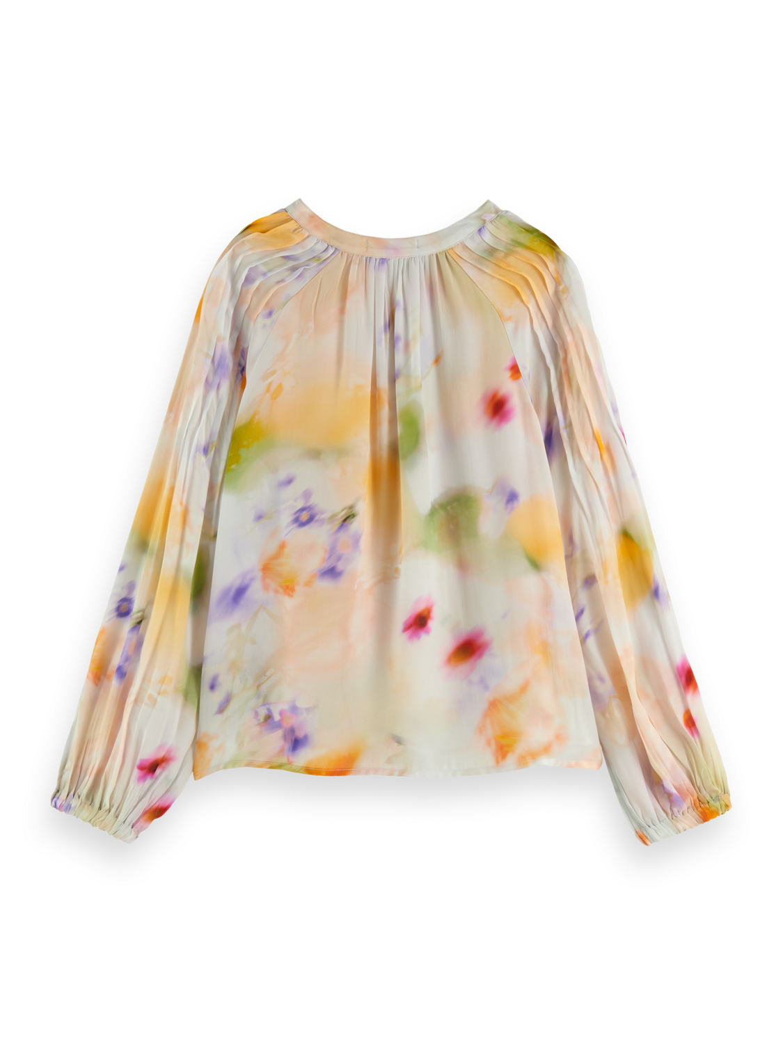Scotch & Soda Popover with pintuck sleeve-Motion Print - Image 6