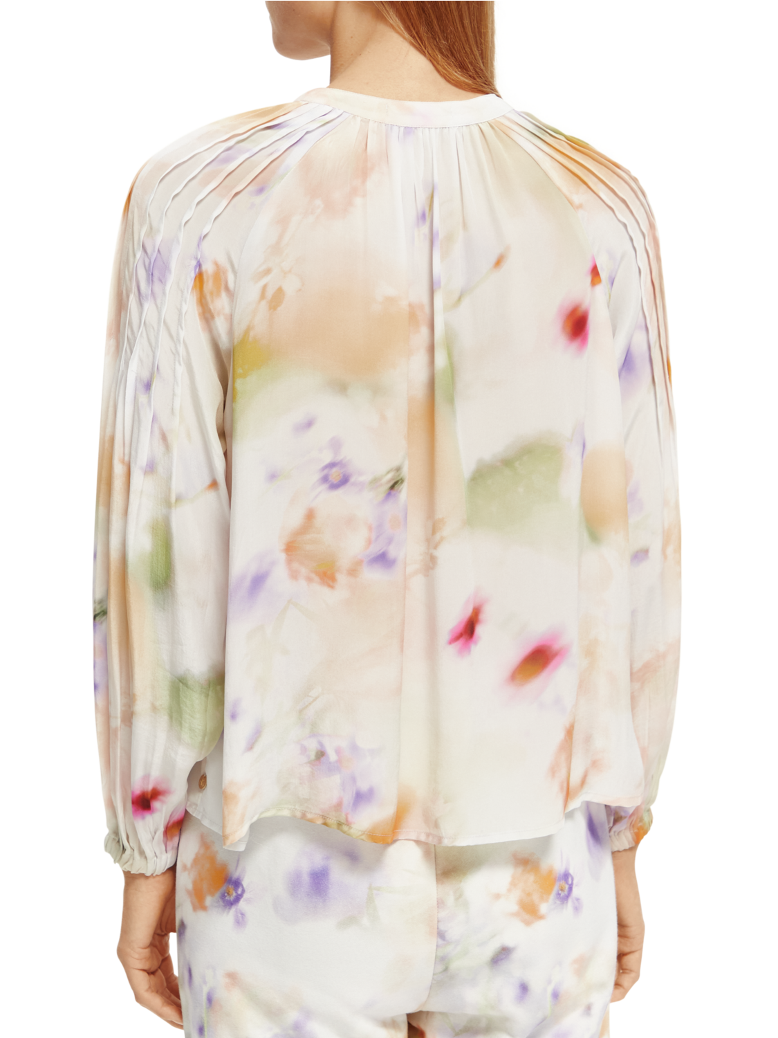Scotch & Soda Popover with pintuck sleeve-Motion Print - Image 2