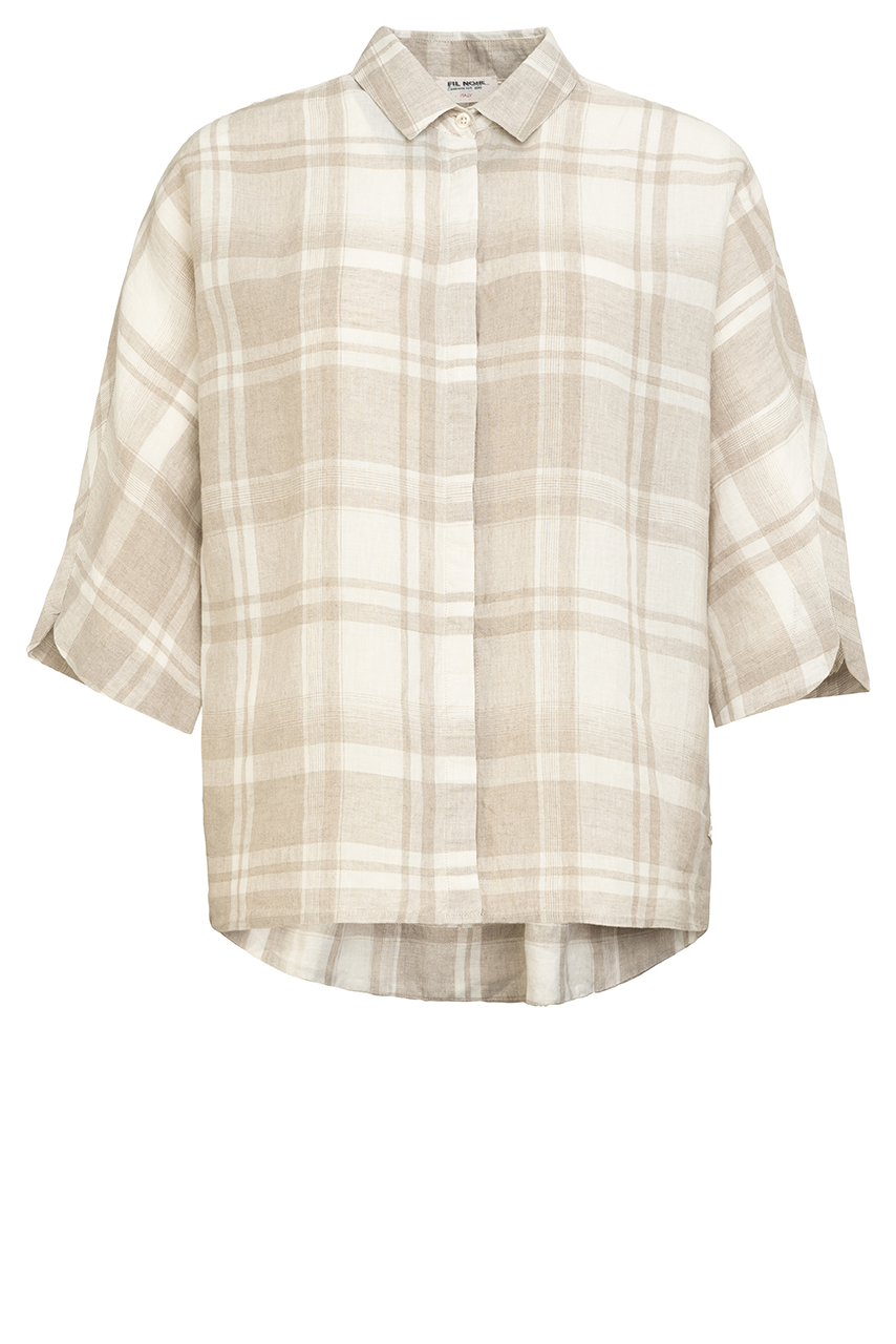 Fil Noir Clara-Taupe Check