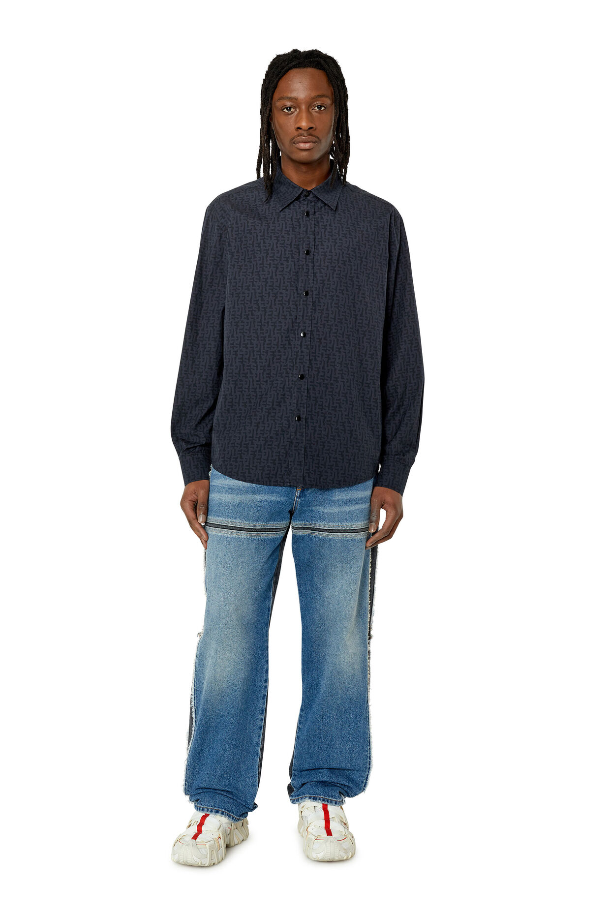 Diesel S-UMBE-MON BLACK SHIRT - Image 4