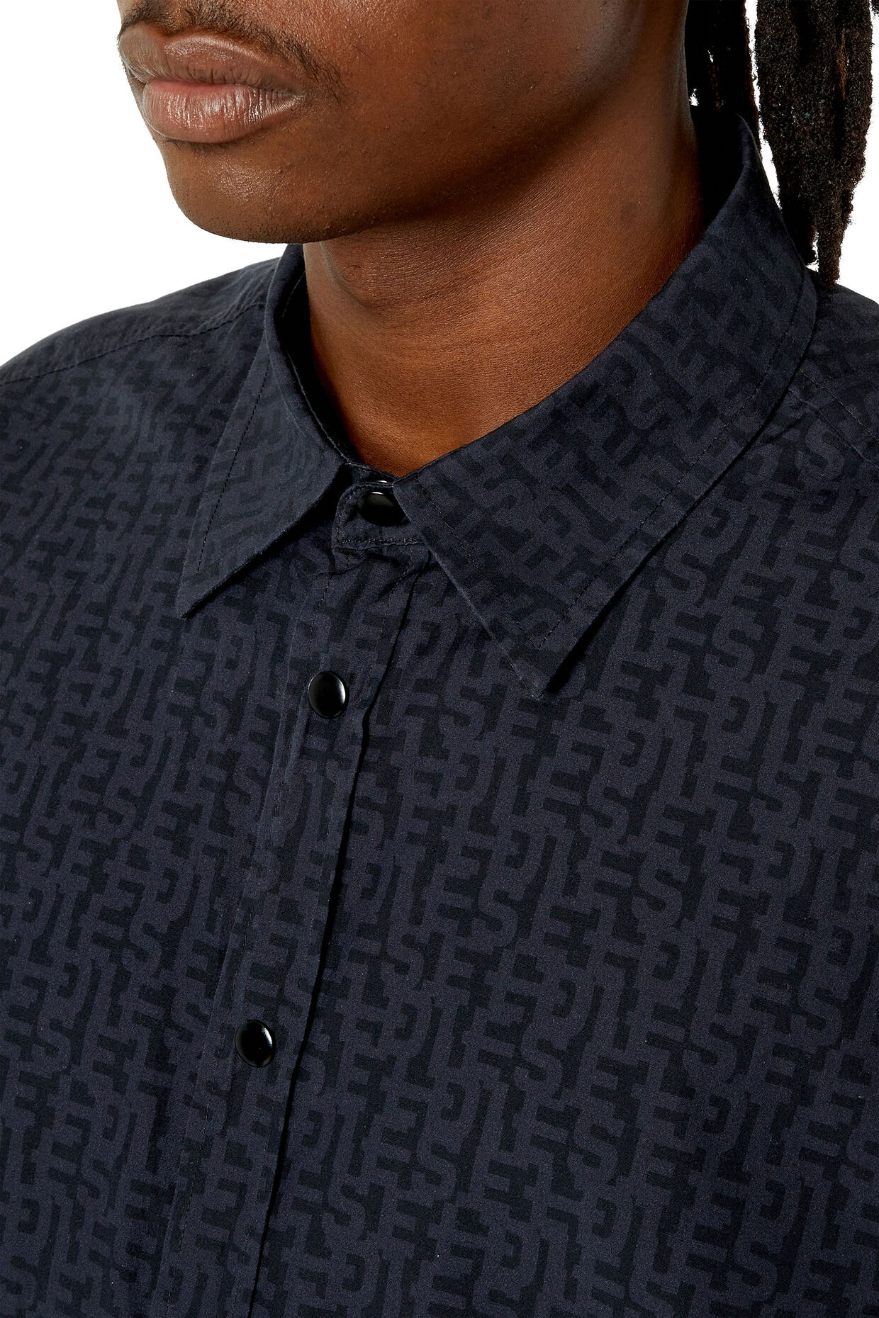 Diesel S-UMBE-MON BLACK SHIRT - Image 3