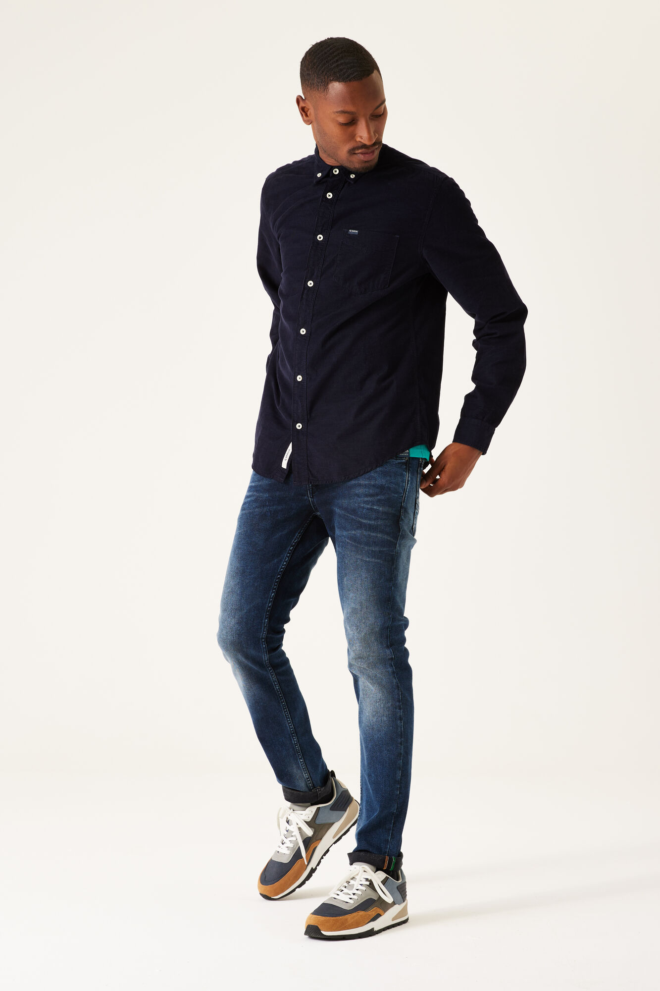 Garcia V21088_men`s shirt ls-dark moon - Image 2