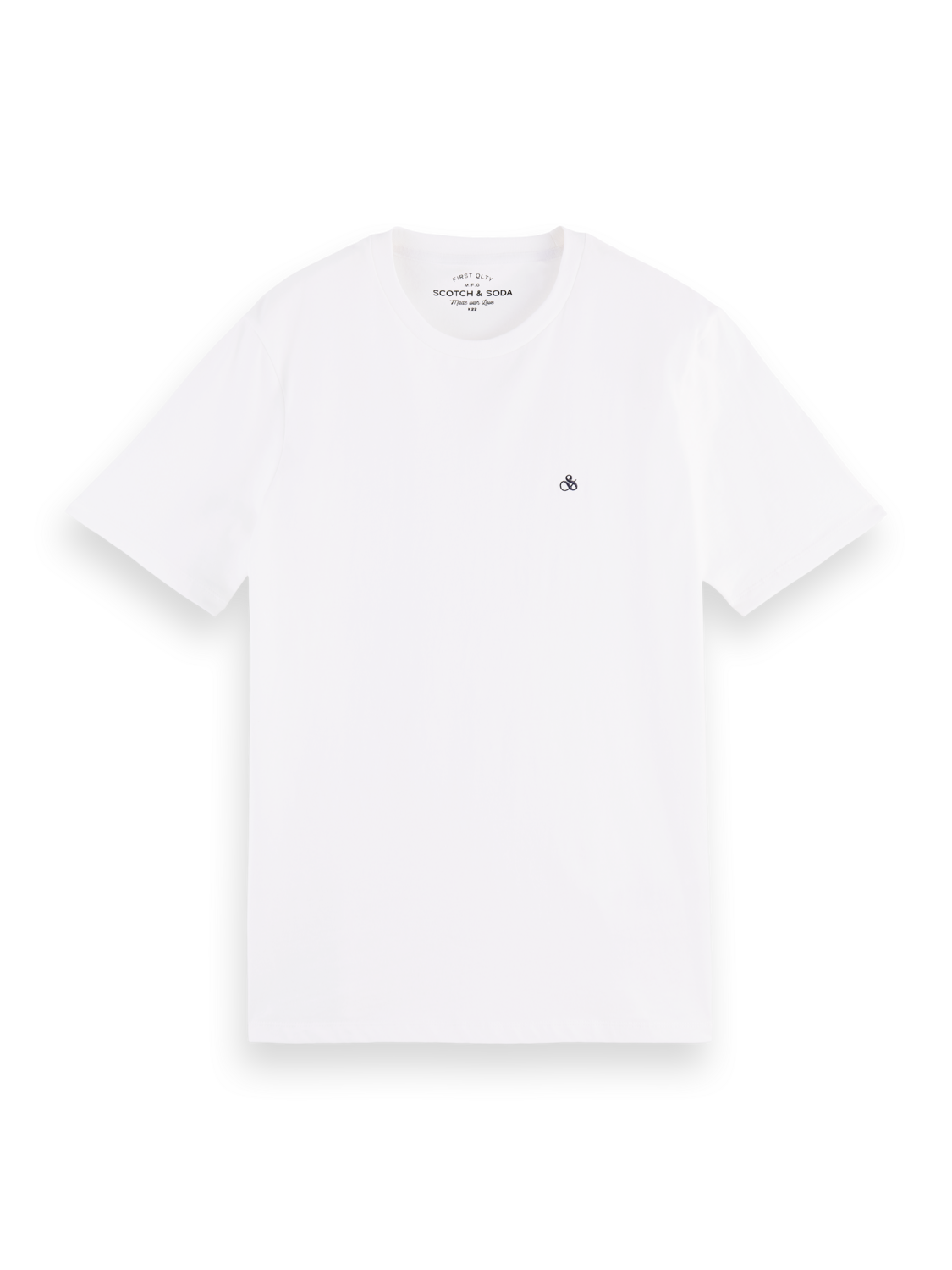 Scotch & Soda - Essentials Crewneck T-shirt in Organic Cotton - White - Image 5
