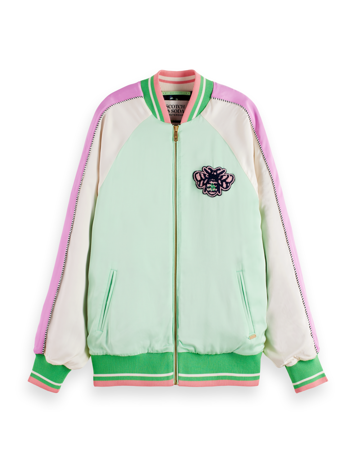 Scotch & Soda Souvenir bomber-Bright Parakeet - Image 8