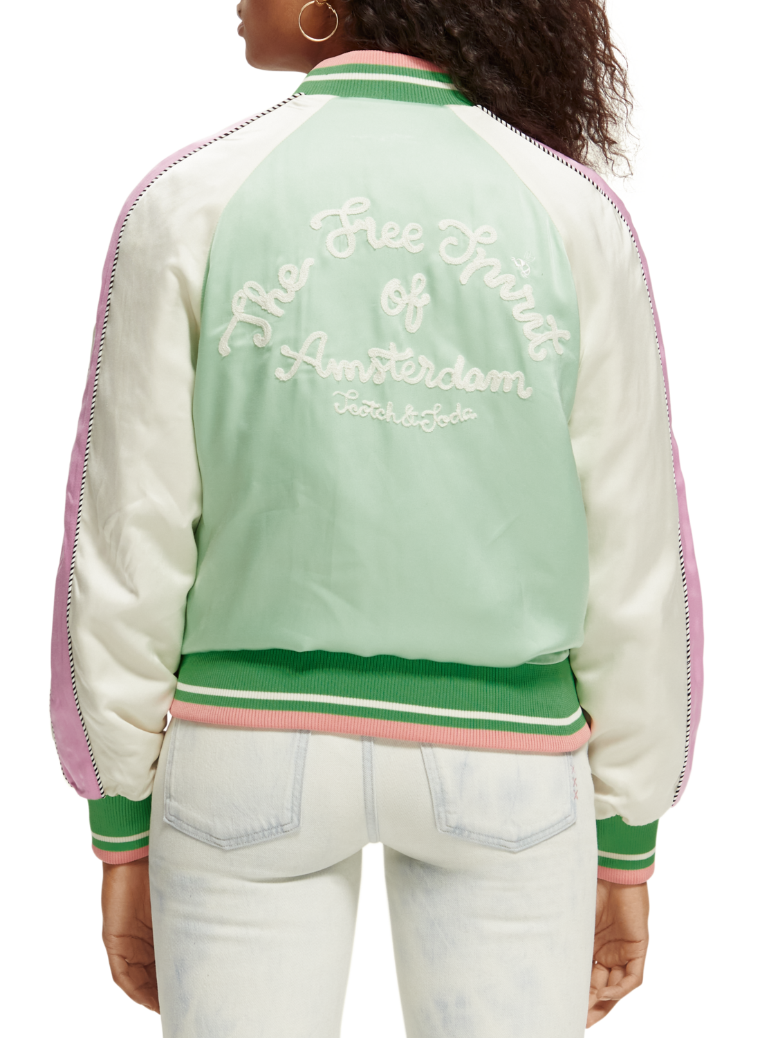 Scotch & Soda Souvenir bomber-Bright Parakeet - Image 2