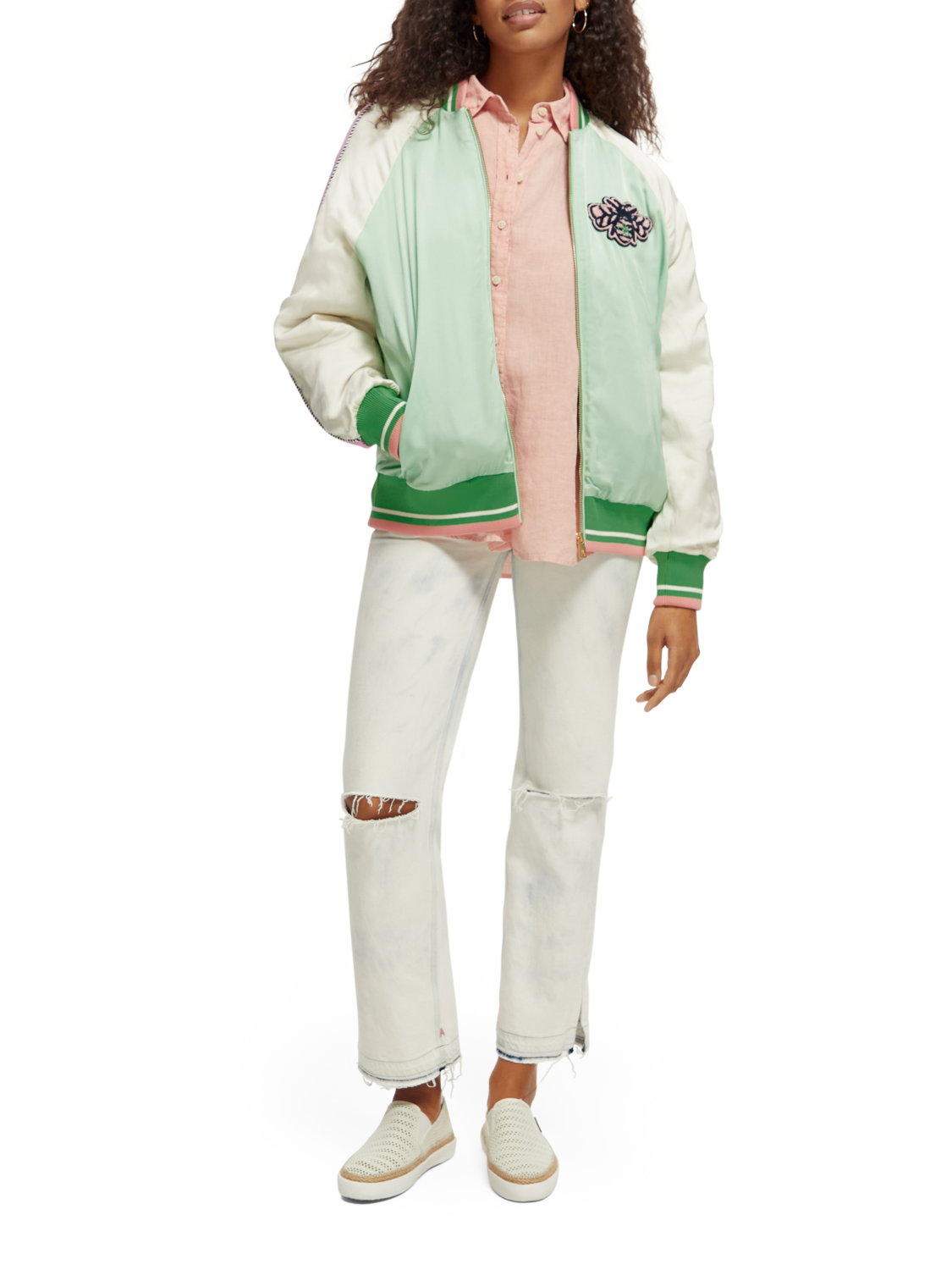 Scotch & Soda Souvenir bomber-Bright Parakeet - Image 6