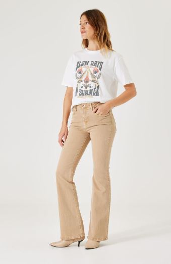 Garcia B30211_ladies T-shirt ss-off white - Image 3