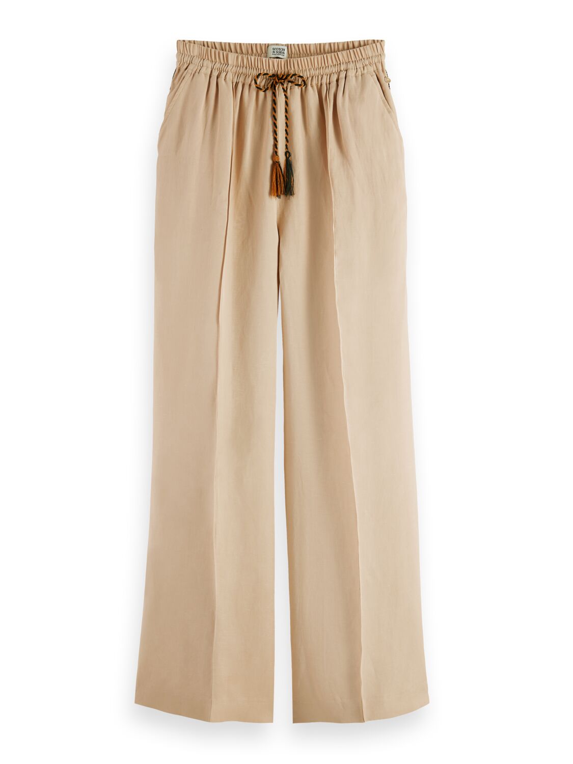 Scotch & Soda High rise wIde leg pants-Soft Sand - Image 6