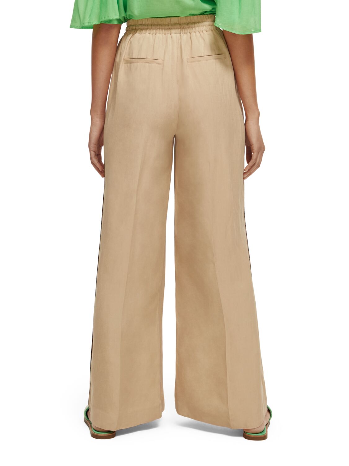 Scotch & Soda High rise wIde leg pants-Soft Sand - Image 2