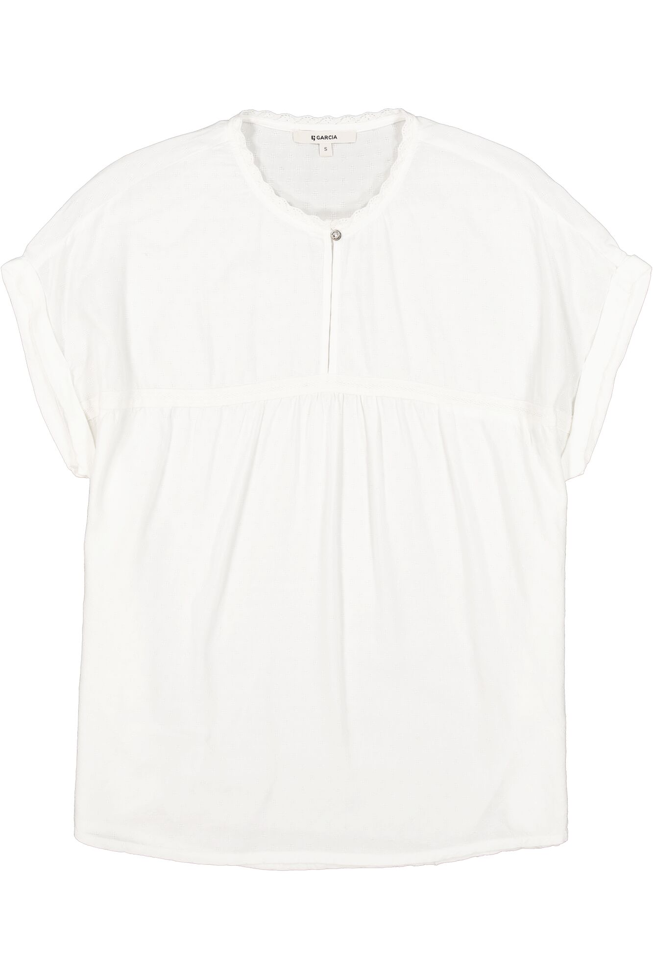 Garcia E30030_ladies shirt ss-off white - Image 5