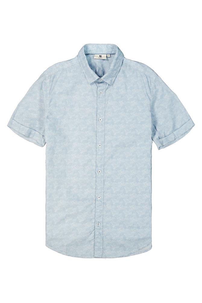 Garcia E31081_men`s shirt ss-dusty blue - Image 5