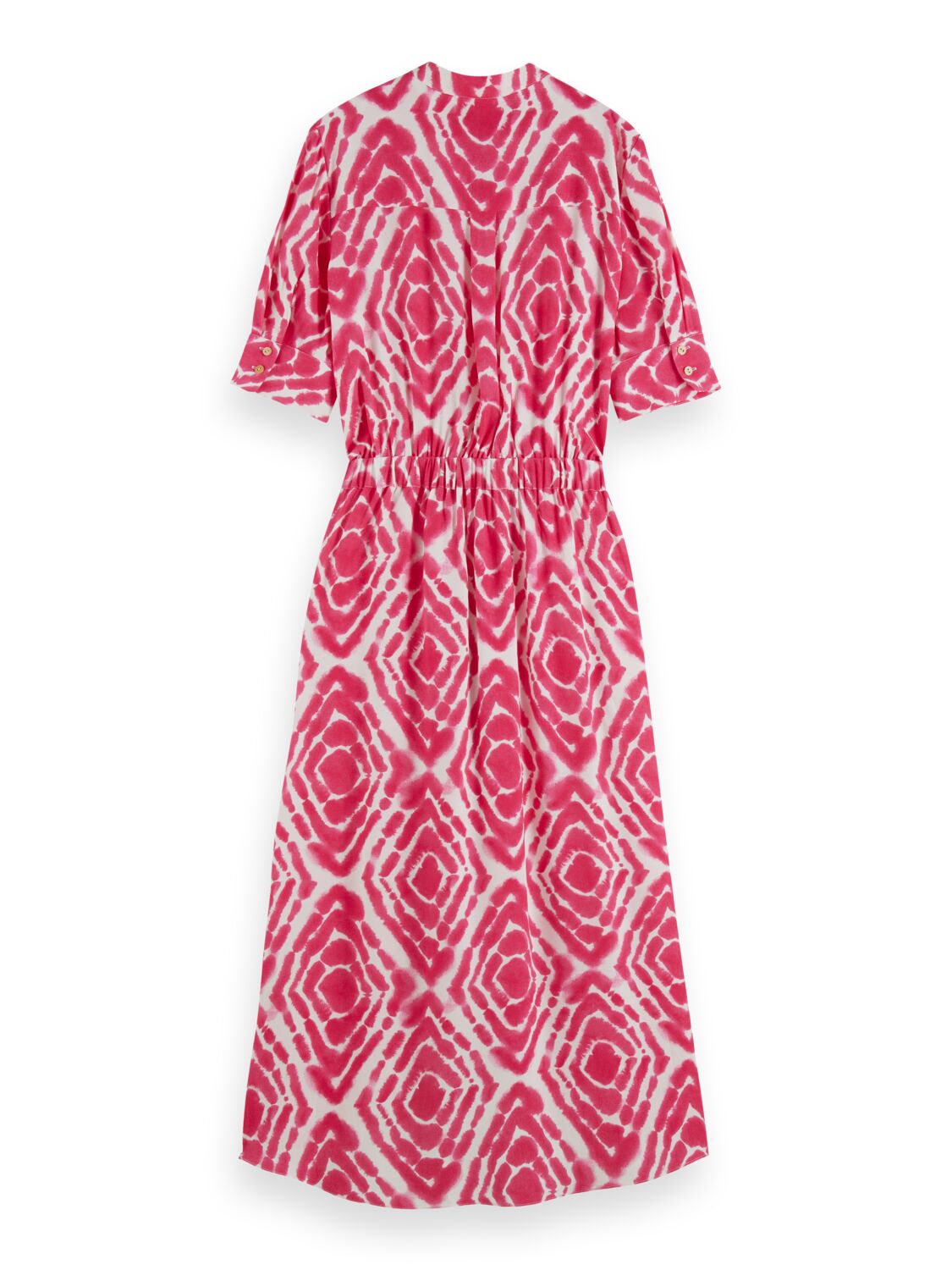 Scotch & Soda Midi dress with high low hem-Disco tie dye pop pink - Image 6