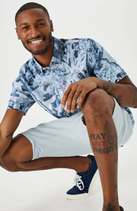 Garcia F31282_men`s shirt ss-white - Image 3