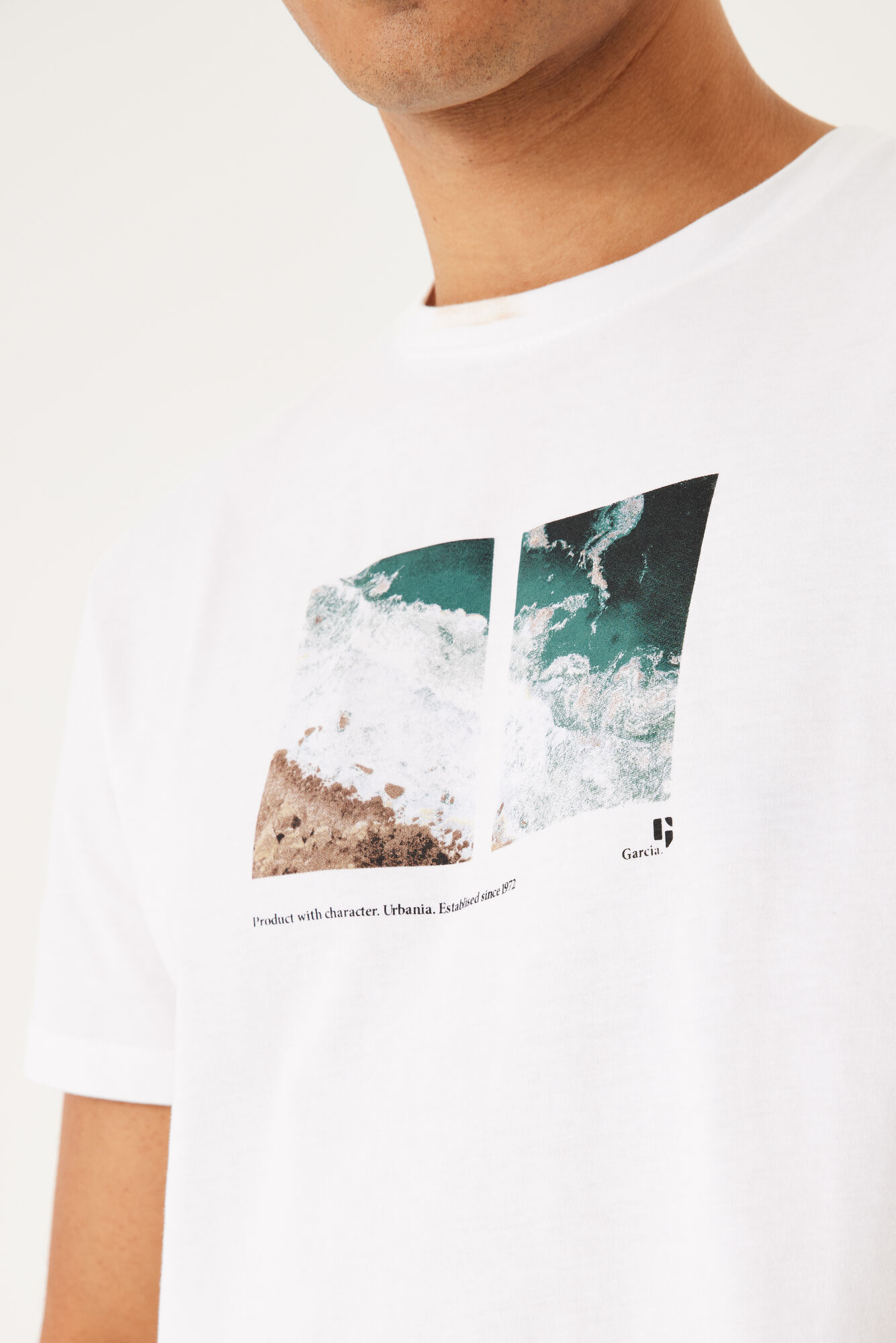 Garcia E31002_men`s T-shirt ss-white - Image 4