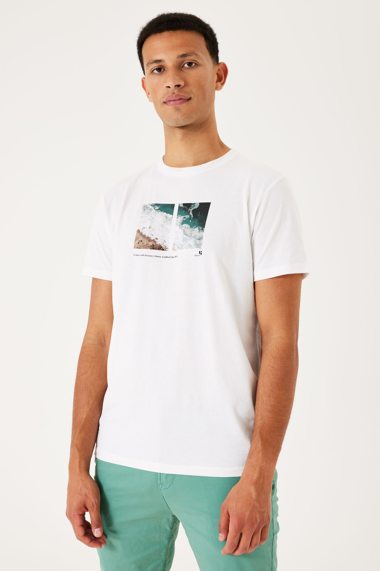 Garcia E31002_men`s T-shirt ss-white