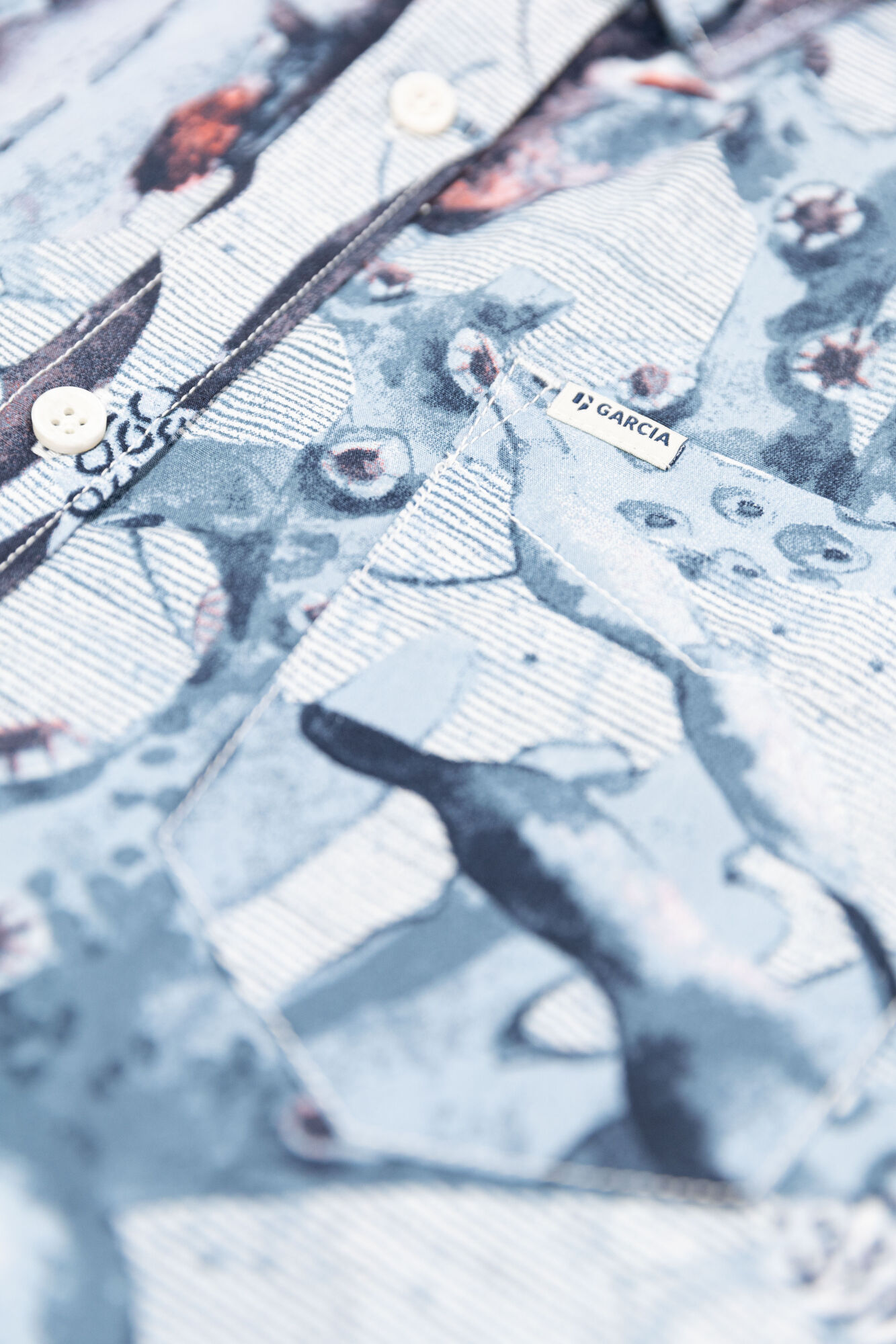 Garcia F31282_men`s shirt ss-white - Image 5