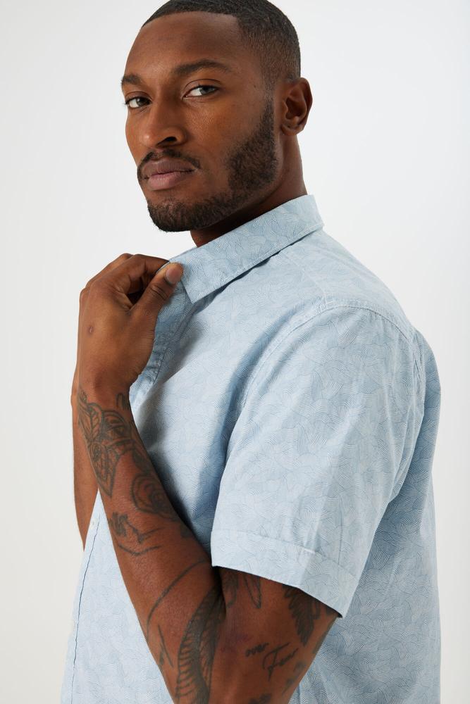 Garcia E31081_men`s shirt ss-dusty blue - Image 3