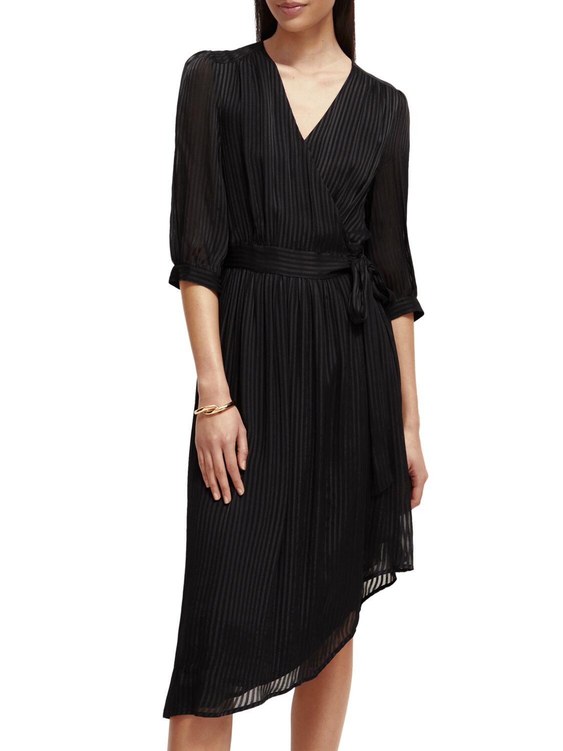 Scotch & Soda Asymmetric wrap dress - Image 2