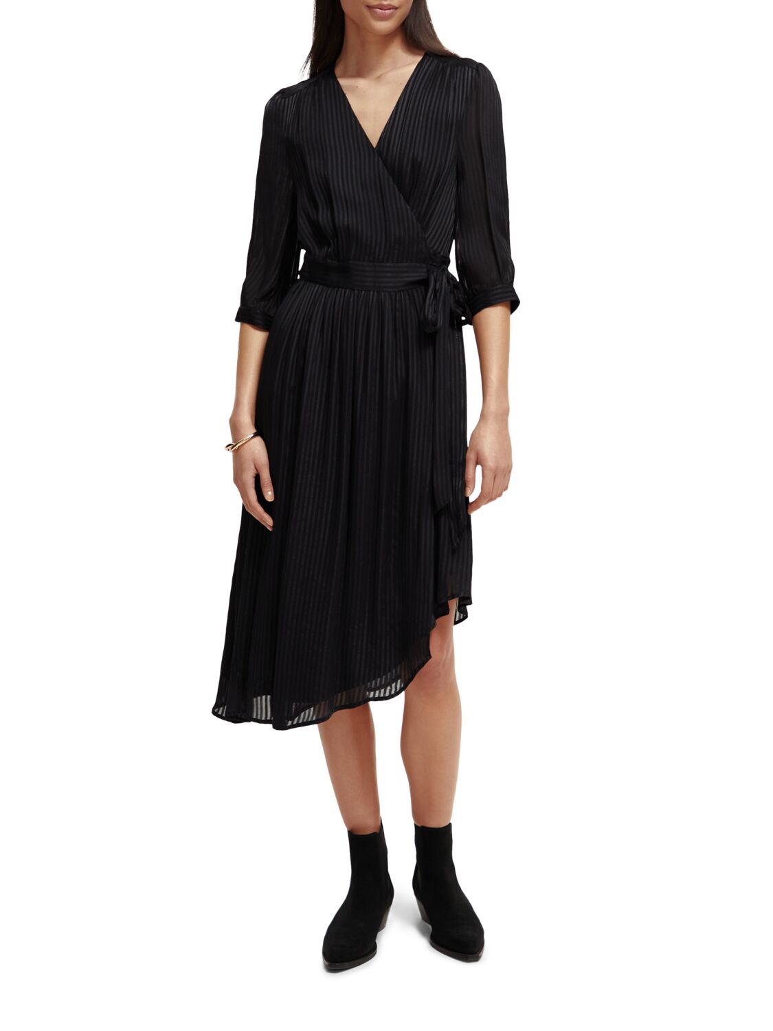 Scotch & Soda Asymmetric wrap dress - Image 5