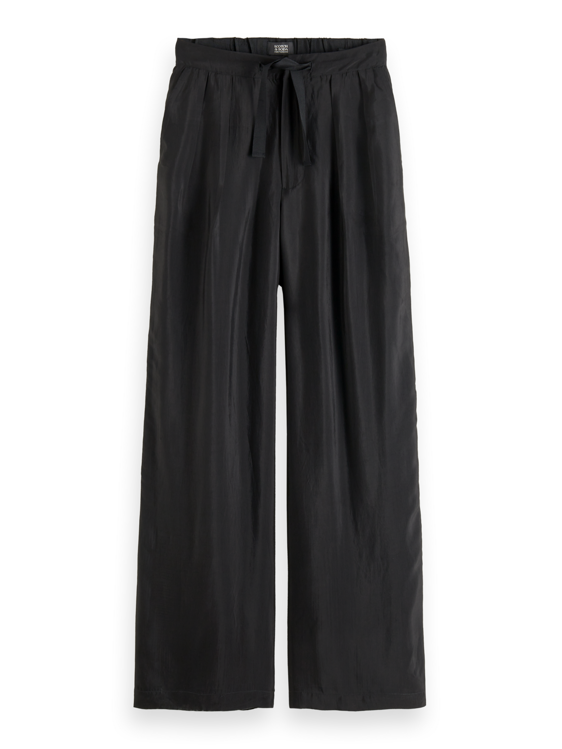 Scotch & Soda Eleni - high rise wide leg embroidered Occasion Pant-Evening Black - Image 6