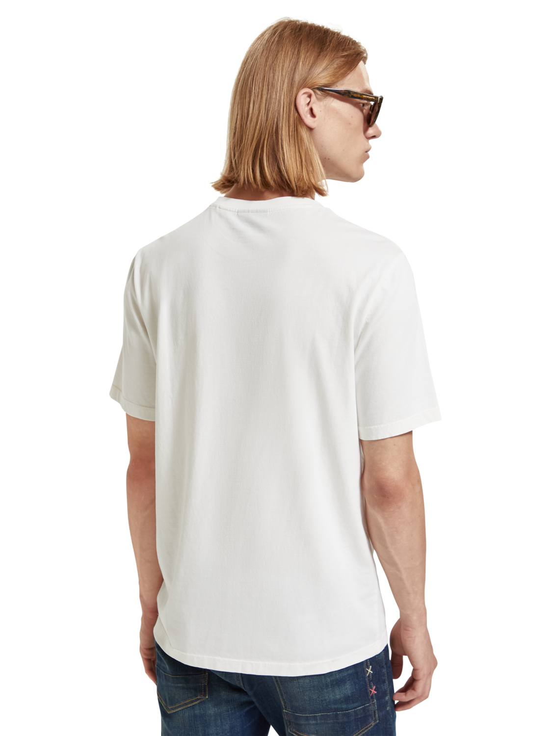 Scotch & Soda Regular fit chest artwork T-shirt Off White - Image 2