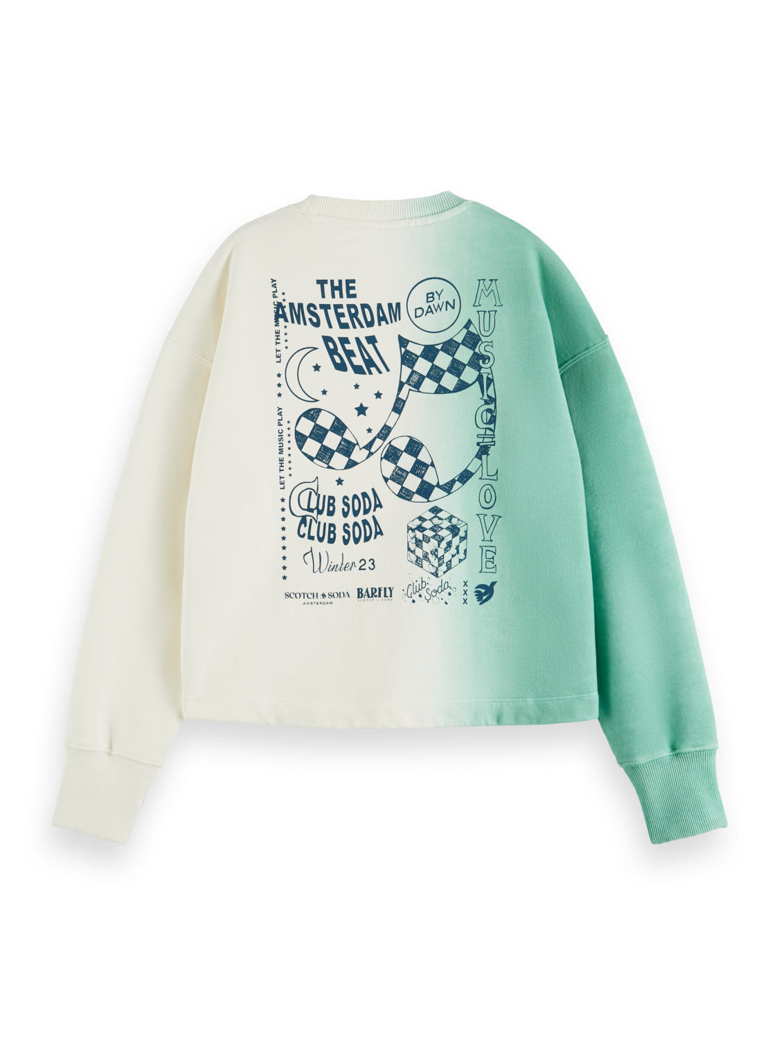 Scotch & Soda Crew neck sweatshirt-Frozen Mint - Image 6