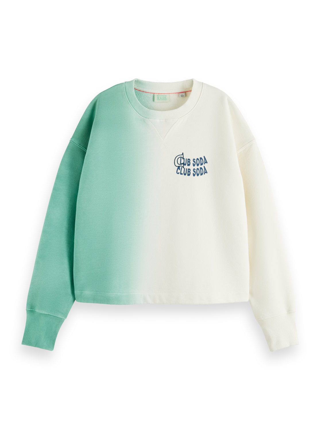 Scotch & Soda Crew neck sweatshirt-Frozen Mint - Image 5