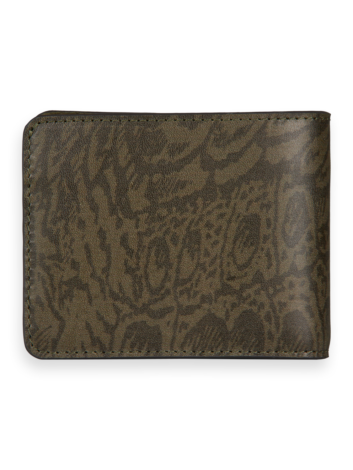 Scotch & Soda Leather billfold wallet-Feather Camo - Image 2